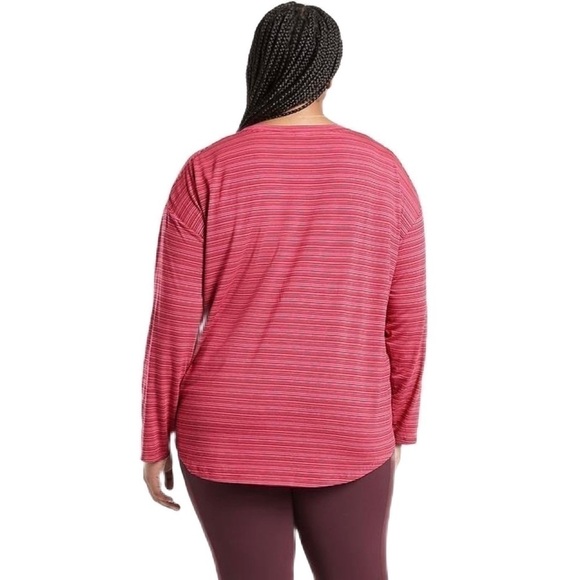 NWT Athleta |  Cloudlight Stratus Striped Top Size 2X - Picture 2 of 6